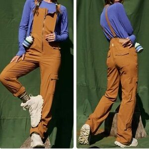 FREE PEOPLE Overalls cascade | Amber/Cognac | XS could fit S (see measurements)
